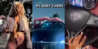 New Year, New Car; Efia Odo Flaunts New Maserati Whip